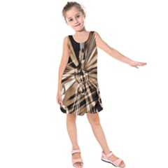 Music Clef Tones Kids  Sleeveless Dress