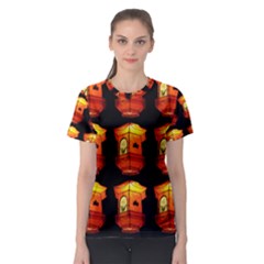 Paper Lantern Chinese Celebration Women s Sport Mesh Tee