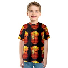 Paper Lantern Chinese Celebration Kids  Sport Mesh Tee