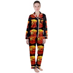 Paper Lantern Chinese Celebration Satin Long Sleeve Pyjamas Set