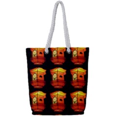 Paper Lantern Chinese Celebration Full Print Rope Handle Tote (small) by HermanTelo