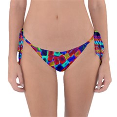 Neon Glow Glowing Light Design Reversible Bikini Bottom