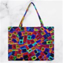 Neon Glow Glowing Light Design Medium Tote Bag View1