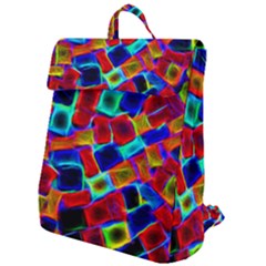 Neon Glow Glowing Light Design Flap Top Backpack