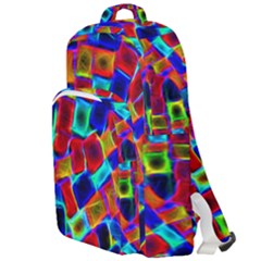 Neon Glow Glowing Light Design Double Compartment Backpack