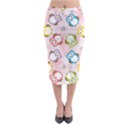 Owl Bird Cute Pattern Background Midi Pencil Skirt View1