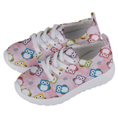 Owl Bird Cute Pattern Background Kids  Lightweight Sports Shoes