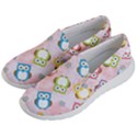 Owl Bird Cute Pattern Background Women s Lightweight Slip Ons View2