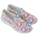 Owl Bird Cute Pattern Background Women s Lightweight Slip Ons View3