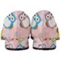 Owl Bird Cute Pattern Background Women s Classic Loafer Heels View4