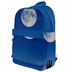 Moon Sky Blue Hand Arm Night Classic Backpack by HermanTelo