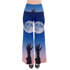 Moon Sky Blue Hand Arm Night So Vintage Palazzo Pants