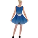 Moon Sky Blue Hand Arm Night Velvet Skater Dress View2