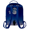 Moon Sky Blue Hand Arm Night Flap Pocket Backpack (Large) View3