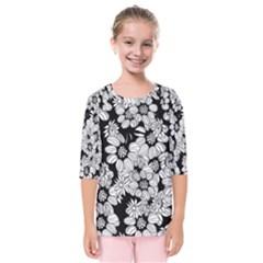 Mandala Calming Coloring Page Kids  Quarter Sleeve Raglan Tee