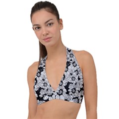 Mandala Calming Coloring Page Halter Plunge Bikini Top