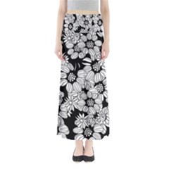 Mandala Calming Coloring Page Full Length Maxi Skirt