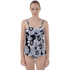 Mandala Calming Coloring Page Twist Front Tankini Set by HermanTelo