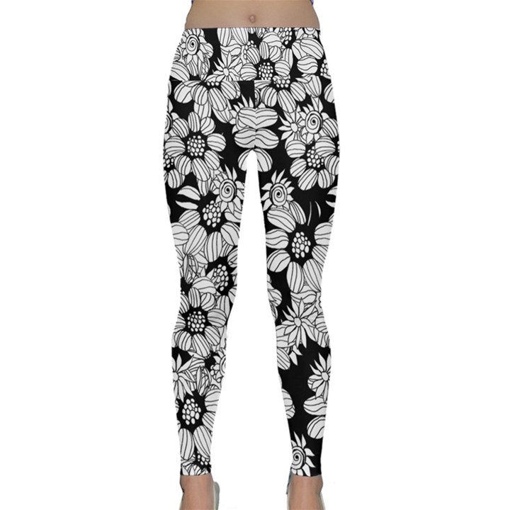 Mandala Calming Coloring Page Lightweight Velour Classic Yoga Leggings