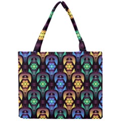 Pattern Background Bright Blue Mini Tote Bag