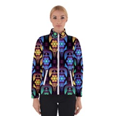 Pattern Background Bright Blue Winter Jacket