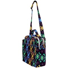 Pattern Background Bright Blue Crossbody Day Bag