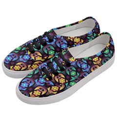 Pattern Background Bright Blue Women s Classic Low Top Sneakers