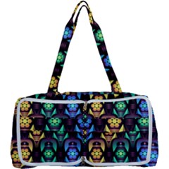 Pattern Background Bright Blue Multi Function Bag by HermanTelo