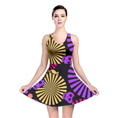 Seamless Halloween Day Dead Reversible Skater Dress