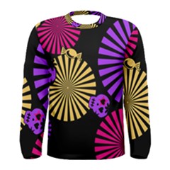 Seamless Halloween Day Dead Men s Long Sleeve Tee