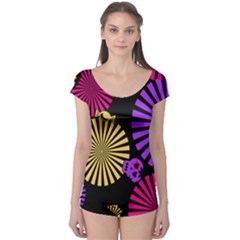 Seamless Halloween Day Dead Boyleg Leotard 