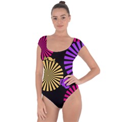 Seamless Halloween Day Dead Short Sleeve Leotard 