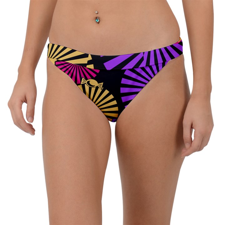 Seamless Halloween Day Dead Band Bikini Bottom