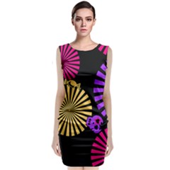 Seamless Halloween Day Dead Classic Sleeveless Midi Dress