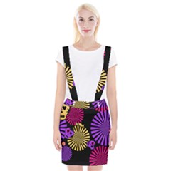 Seamless Halloween Day Dead Braces Suspender Skirt