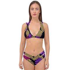 Seamless Halloween Day Dead Double Strap Halter Bikini Set by HermanTelo