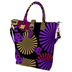 Seamless Halloween Day Dead Buckle Top Tote Bag by HermanTelo