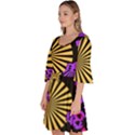 Seamless Halloween Day Dead Velour Kimono Dress View2