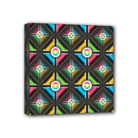 Pattern Pastels Background Mini Canvas 4  X 4  (stretched)