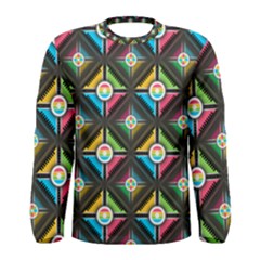 Pattern Pastels Background Men s Long Sleeve Tee