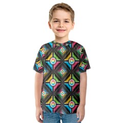 Pattern Pastels Background Kids  Sport Mesh Tee