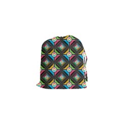 Pattern Pastels Background Drawstring Pouch (xs)