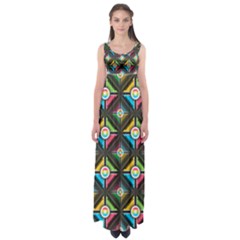 Pattern Pastels Background Empire Waist Maxi Dress