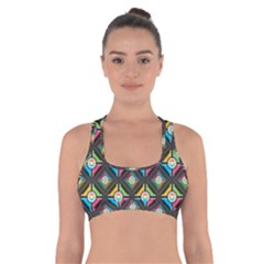 Pattern Pastels Background Cross Back Sports Bra