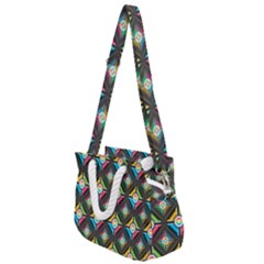 Pattern Pastels Background Rope Handles Shoulder Strap Bag