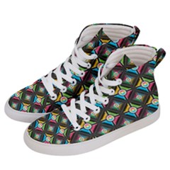 Pattern Pastels Background Women s Hi-top Skate Sneakers