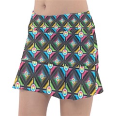 Pattern Pastels Background Tennis Skirt