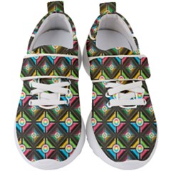 Pattern Pastels Background Kids  Velcro Strap Shoes