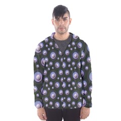 Seamless Pattern Background Circle Men s Hooded Windbreaker