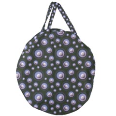 Seamless Pattern Background Circle Giant Round Zipper Tote